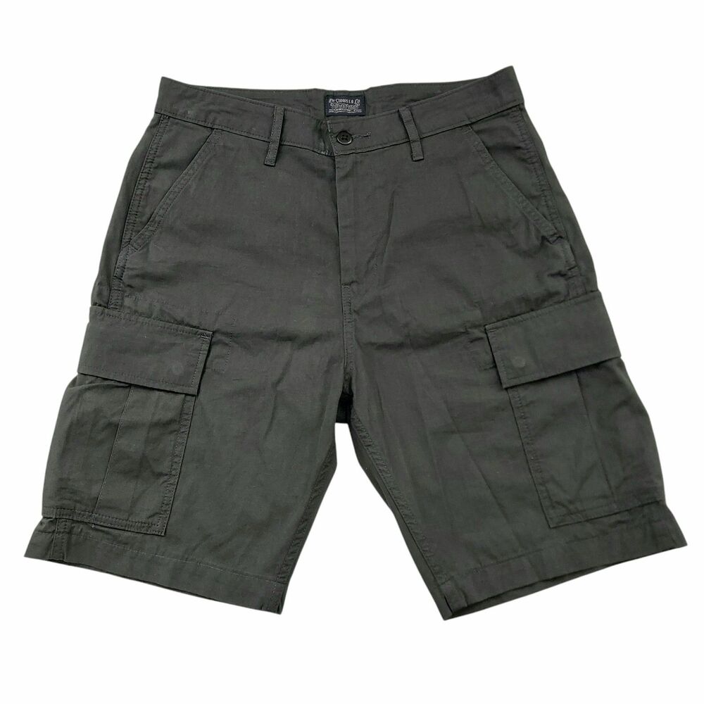 Levi's Cargo Shorts Mens 30 Dark Gray Ripstop Cotton Casual Outdoor Utility